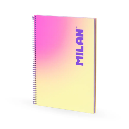 Cuaderno Milan A4 Sunset Amarillo 90H Espiral