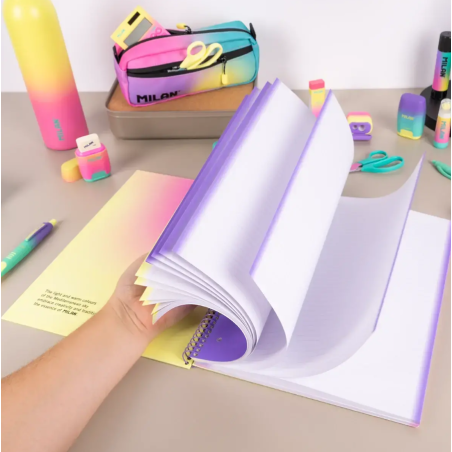 Cuaderno Milan A4 Sunset Amarillo 90H Espiral