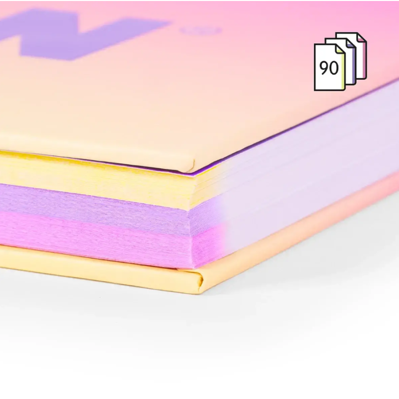 Cuaderno Milan A4 Sunset Amarillo 90H Espiral