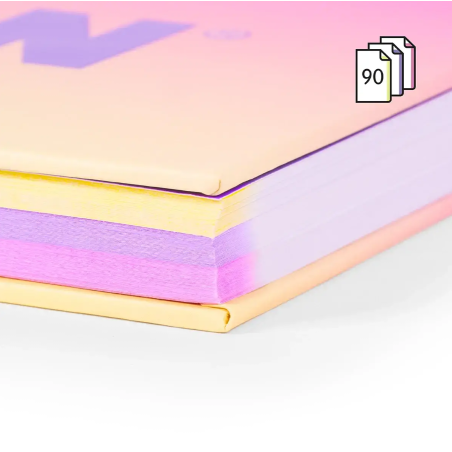 Cuaderno Milan A4 Sunset Amarillo 90H Espiral