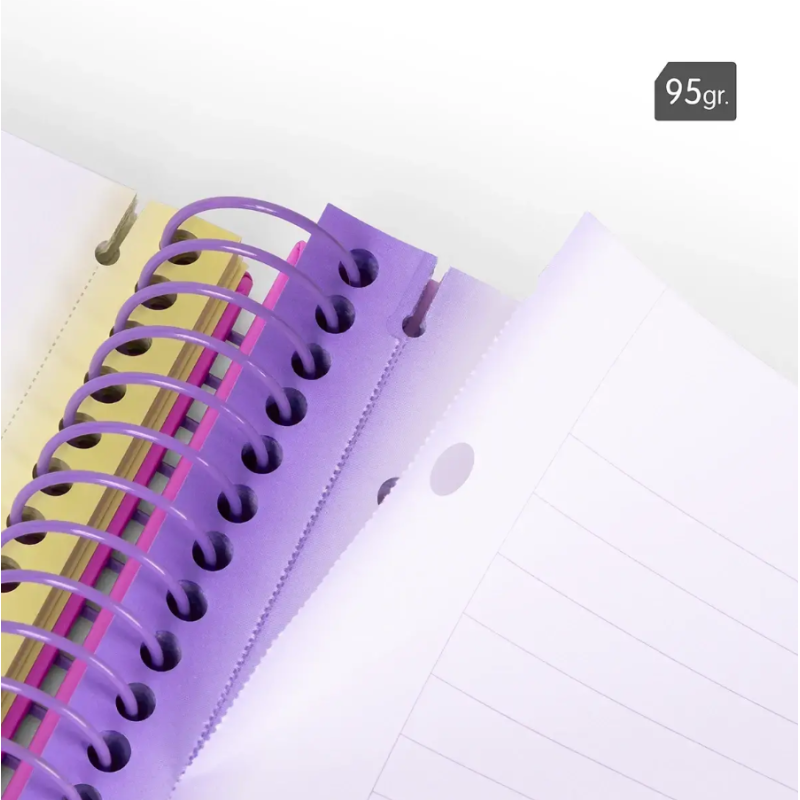 Cuaderno Milan A4 Sunset Amarillo 90H Espiral