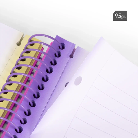 Cuaderno Milan A4 Sunset Amarillo 90H Espiral