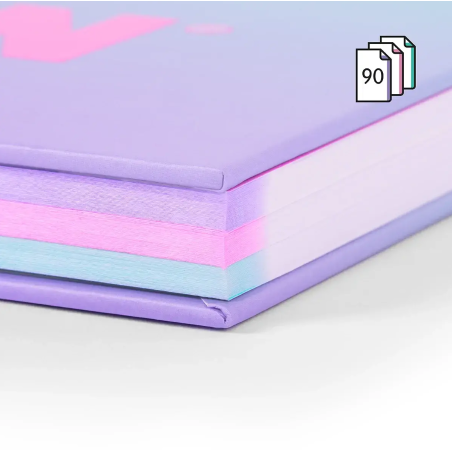 Cuaderno Milan A4 Sunset Violeta 90H Espiral