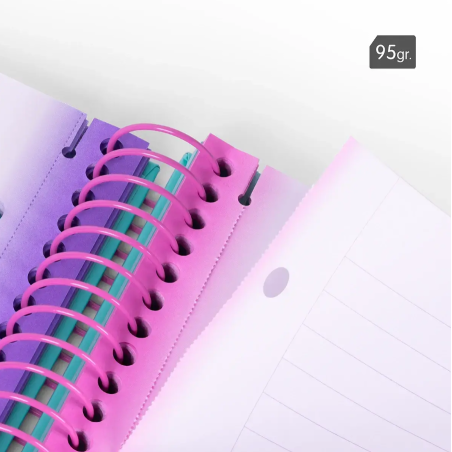 Cuaderno Milan A4 Sunset Violeta 90H Espiral
