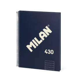 Cuaderno Milan A4 Azul 80H Espiral