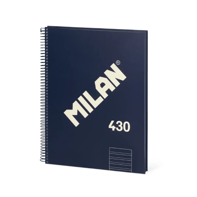 Cuaderno Milan A4 Azul 80H Espiral
