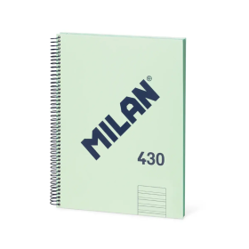 Cuaderno Milan A4 Verde 80H Espiral