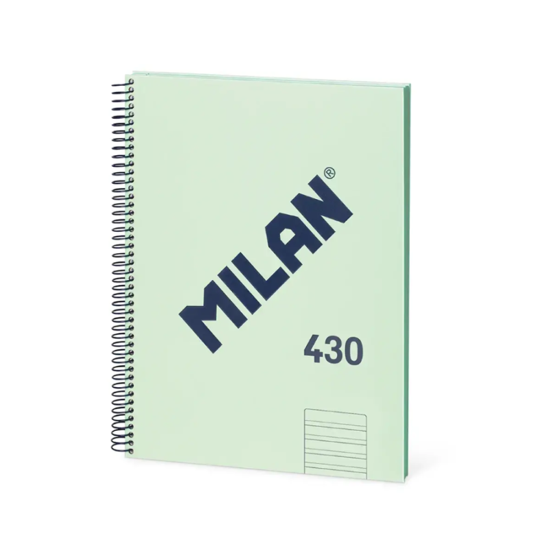Cuaderno Milan A4 Verde 80H Espiral