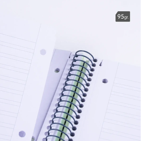 Cuaderno Milan A4 Verde 80H Espiral
