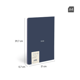 Libreta A4 Azul 48 Hojas Líneas 2
