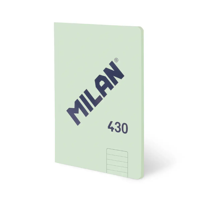 Libreta A4 Verde 48 Hojas Líneas Milan