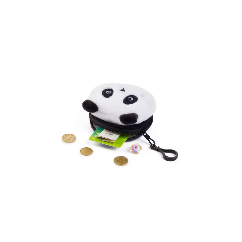 Monedero Peluche Panda Back2Fun