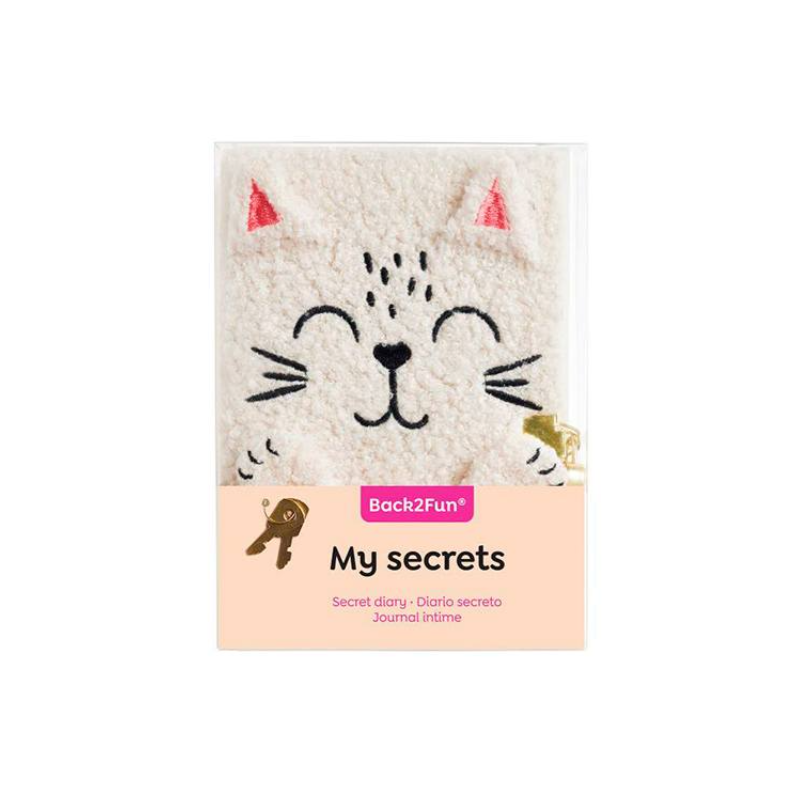 Diario Secreto Peluche Gato Back2Fun