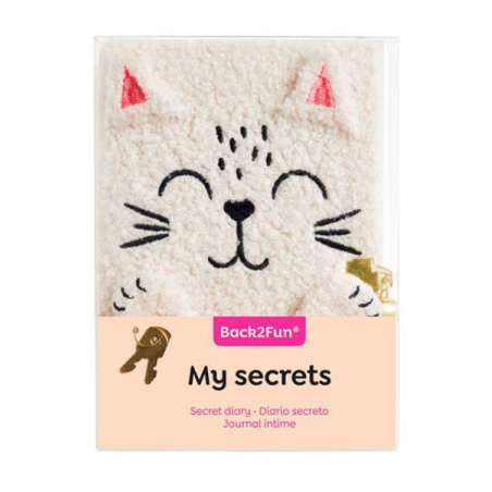 Diario Secreto Peluche Gato Back2Fun