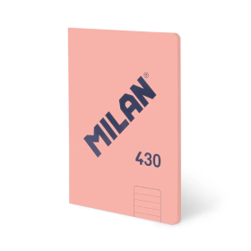 Libreta A4 Rosa 48 Hojas Líneas Milan