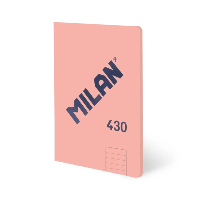 Libreta A4 Rosa 48 Hojas Líneas Milan
