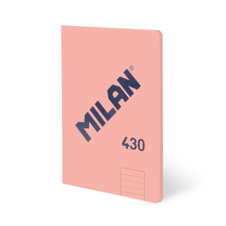 Libreta A4 Rosa 48 Hojas Líneas Milan