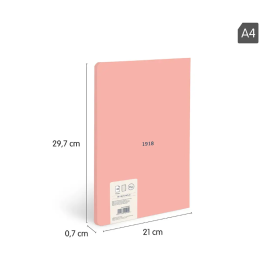 Libreta A4 Rosa 48 Hojas Líneas Milan 2