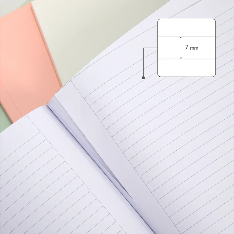 Libreta A4 Rosa 48 Hojas Líneas Milan