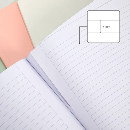 Libreta A4 Rosa 48 Hojas Líneas Milan