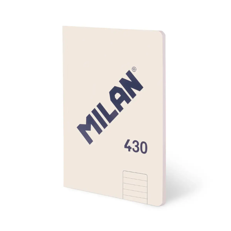 Libreta A4 Beige 48 Hojas Líneas Milan