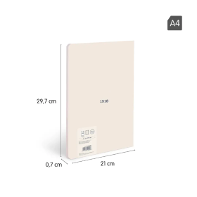 Libreta A4 Beige 48 Hojas Líneas Milan 2