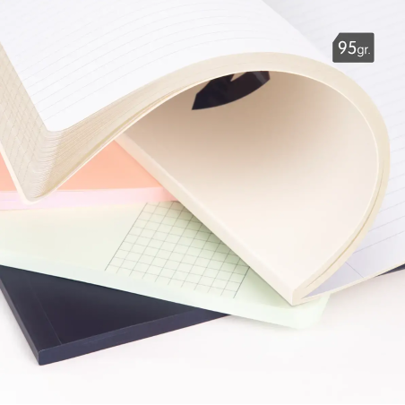 Libreta A4 Beige 48 Hojas Líneas Milan