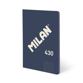 Libreta A4 Azul 48 Hojas Cuadrícula Milan
