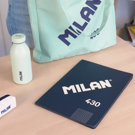 Libreta A4 Azul 48 Hojas Cuadrícula Milan
