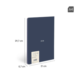 Libreta A4 Azul 48 Hojas Cuadrícula Milan 2
