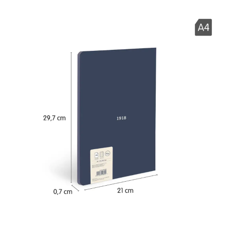 Libreta A4 Azul 48 Hojas Cuadrícula Milan
