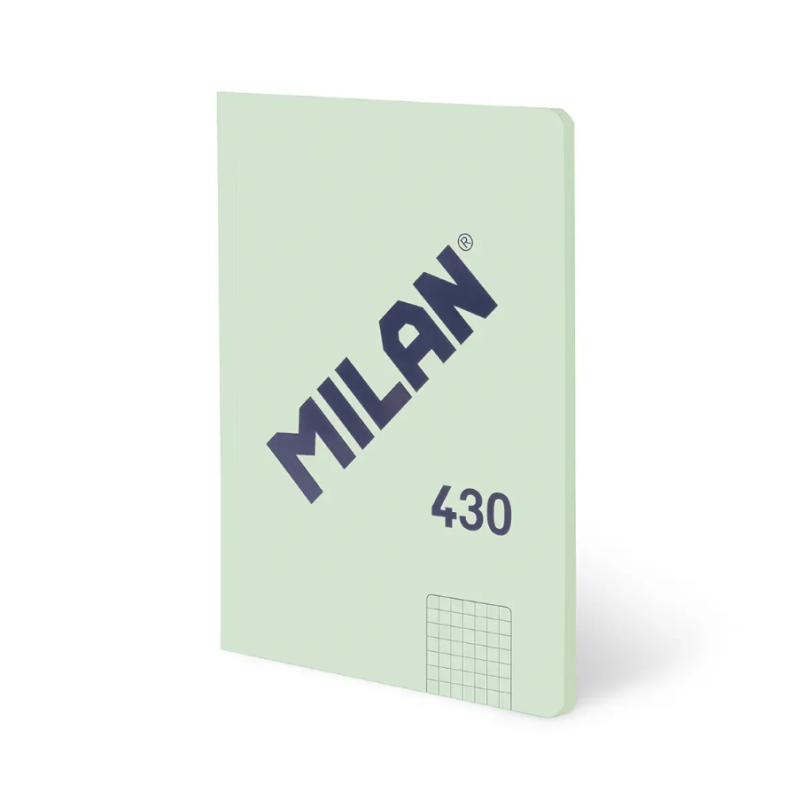 Librerta A4 Verde 48 Hojas Cuadrícula Milan