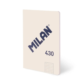 Libreta A4 Beige 48 Hojas Cuadrícula Milan