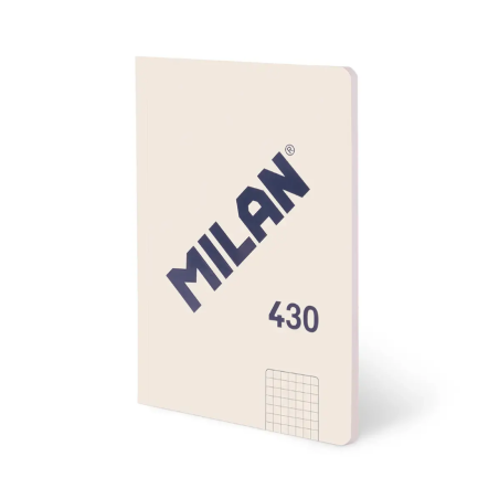 Libreta A4 Beige 48 Hojas Cuadrícula Milan