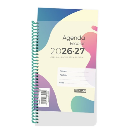 Agenda Escolar Personalizable 2026-2027 8º Día Página