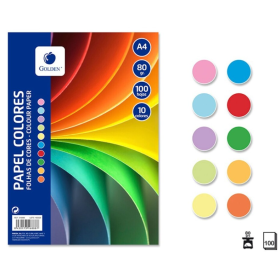 Folios de Colores Surtidos A4 80 g