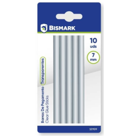 Barras de Silicona Transparente 7 mm 10 Unidades Bismark