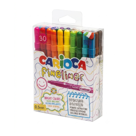 Pack de 30 Rotuladores Fineliner Carioca 0,5 mm