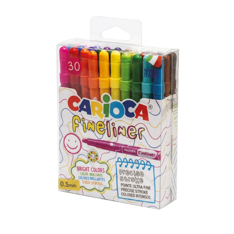 Pack de 30 Rotuladores Fineliner Carioca 0,5 mm