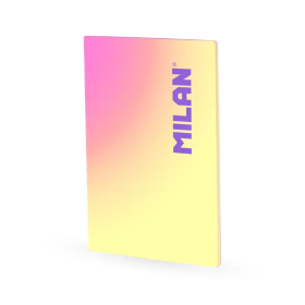 Libreta A4 Sunset Amarillo 48 Hojas Cuadrícula Milan