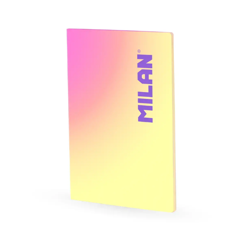 Libreta A4 Sunset Amarillo 48 Hojas Cuadrícula Milan