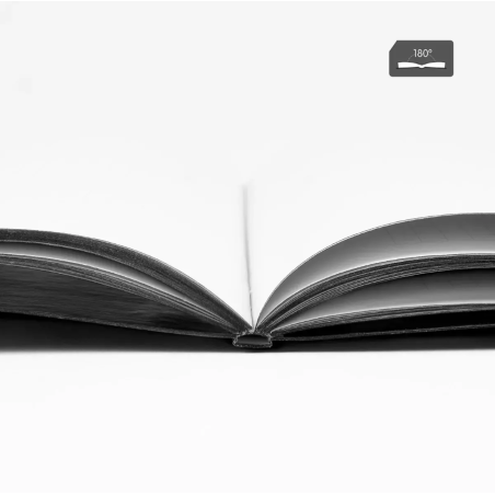 Libreta A4 Shadow Negro 48 Hojas Cuadrícula Milán