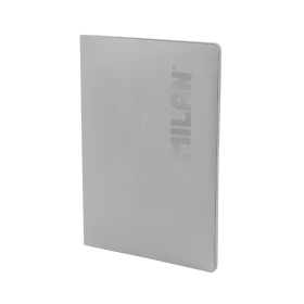 Libreta A4 Shadow Gris 48 Hojas Cuadrícula Milan