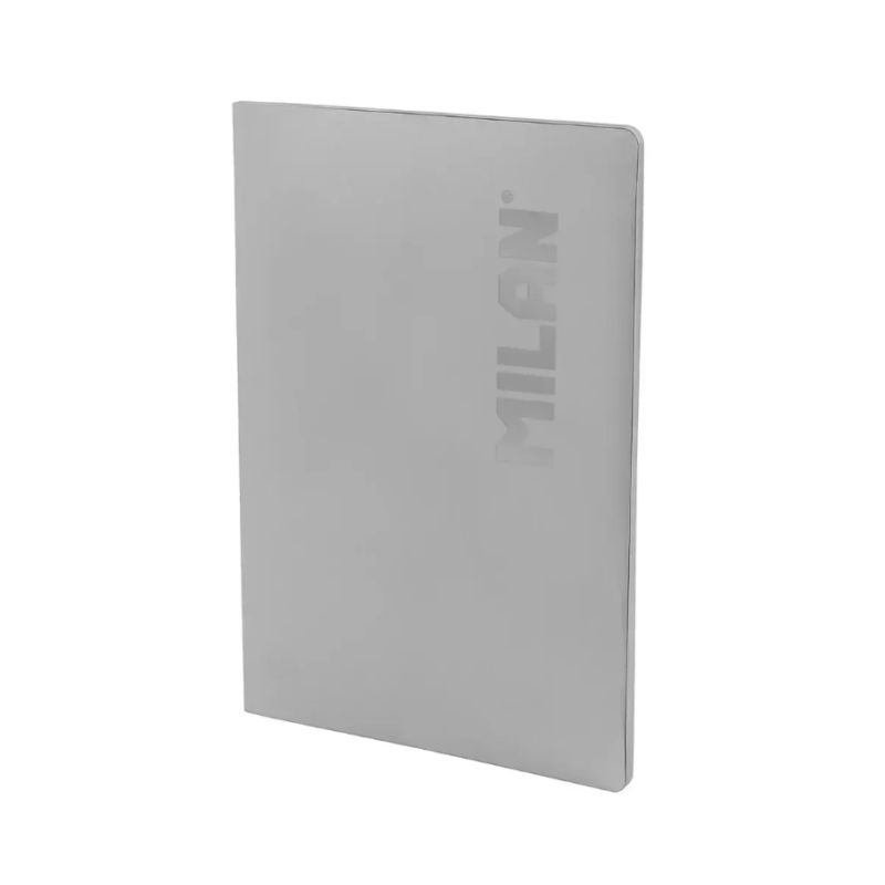 Libreta A4 Shadow Gris 48 Hojas Cuadrícula Milan