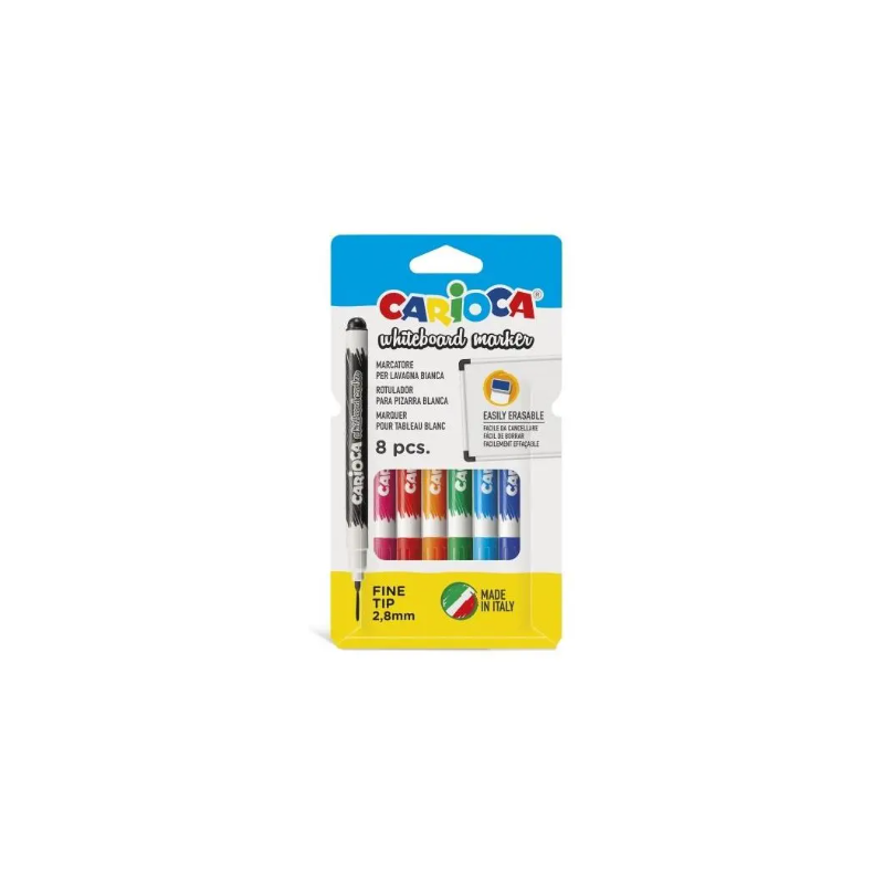 Pack de 8 Rotuladores para Pizarra Blanca Carioca
