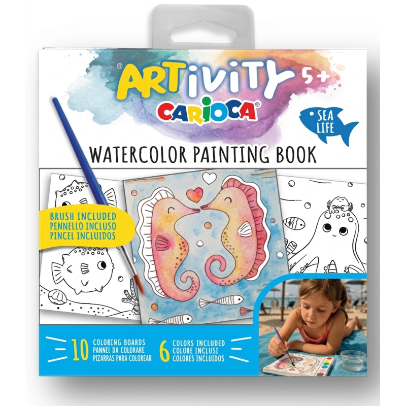Carioca Artivity Libro para Acuarelas Sea Life