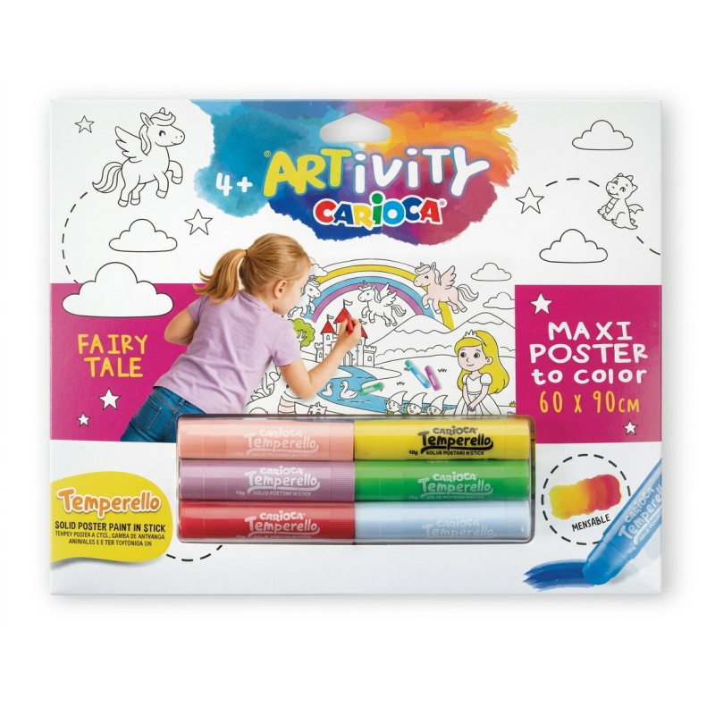 Carioca Artivity Póster Hadas con Témperas