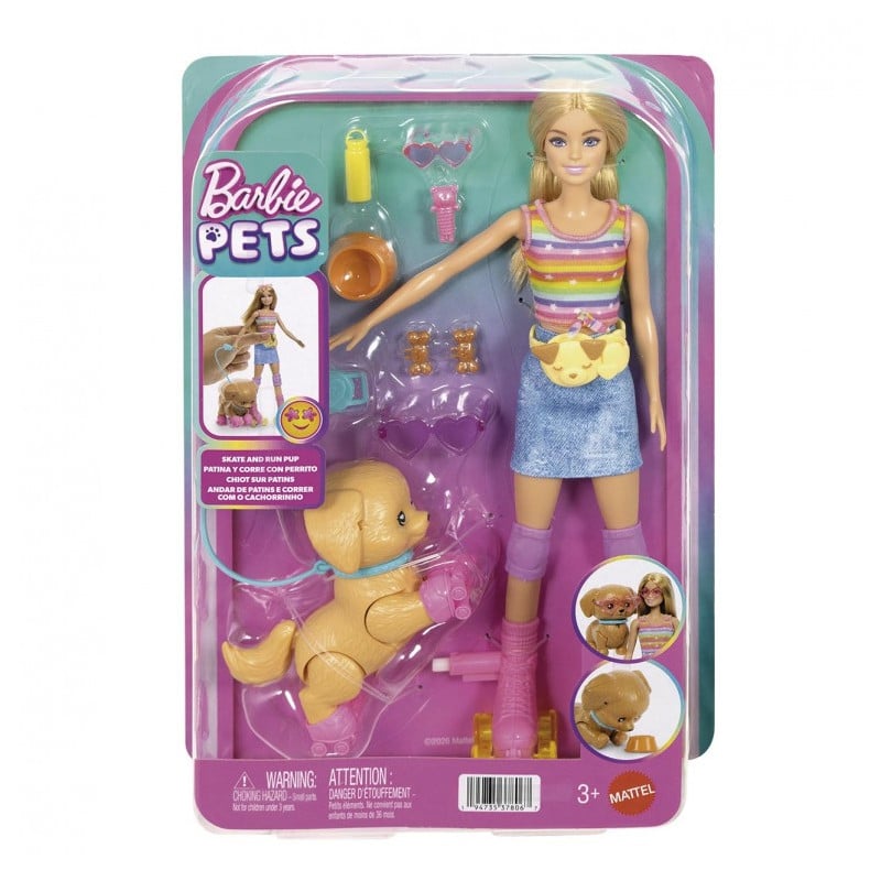 Barbie Patina y Corre con Perrito
