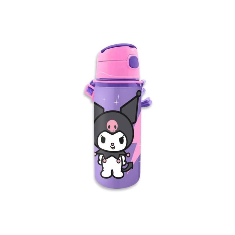 Cantimplora Aluminio Con Asa Kuromi 600ML