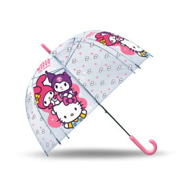Paraguas Hello Kitty Transparente